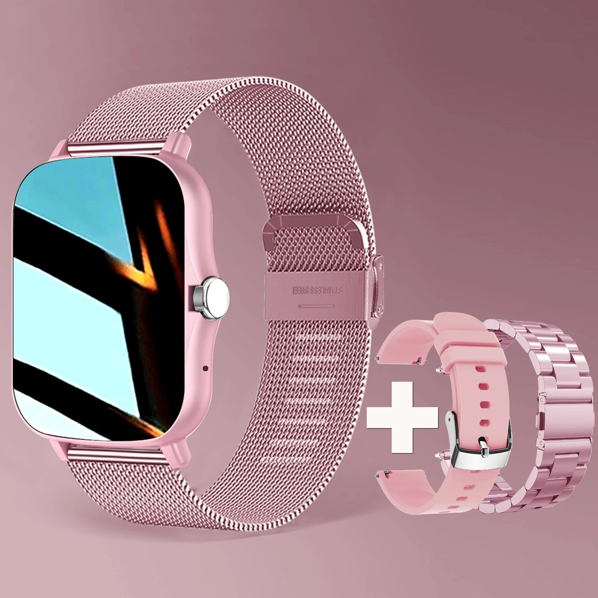 Montre intelligente pour hommes et femmes, montre connecté de sport, cadran tactile, appel, musique, Android, iOS|42,15 €|OKKO MODE