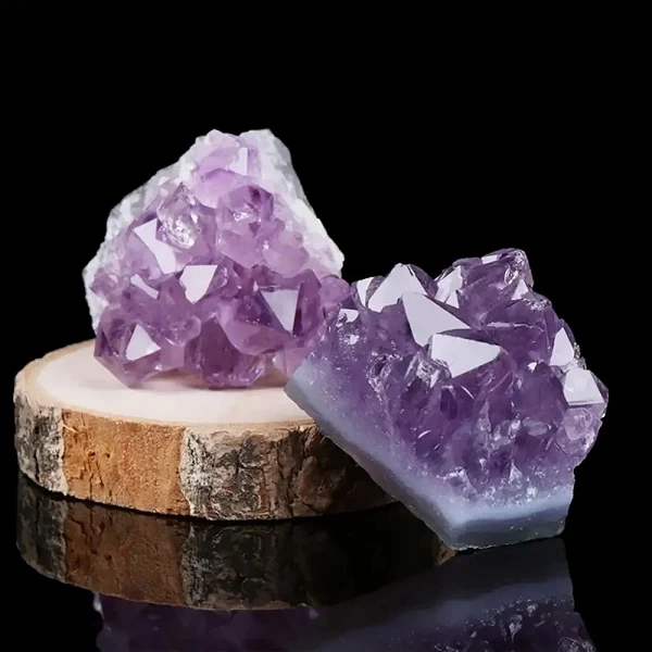 Quartz brut naturel, Quartz yst violet, spécimen de charbon de guérison, grappe de cristal, décoration de la maison|4,80 €|OKKO MODE