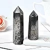 Pointe de cristal hématite naturelle, pierre de guérison, baguette de Quartz en Pyrite obélisque|7,19 €|OKKO MODE