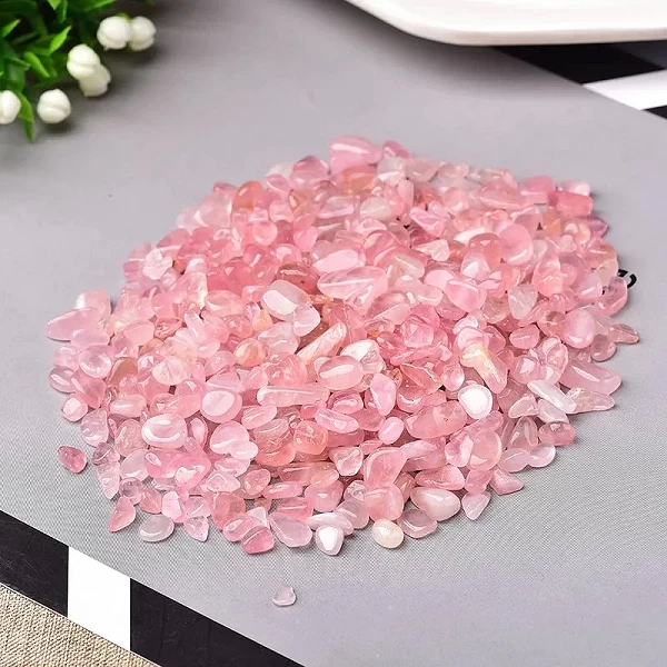 Collection de quartz rose en cristal naturel, pierre de guérison, quartz coloré naturel