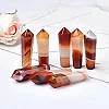 Colonne hexagonale cornaline naturelle, 1 pièce, pointe en cristal Sardonyx, Agate rouge, pierre de guérison, tour en cristal|3,96 €|OKKO MODE