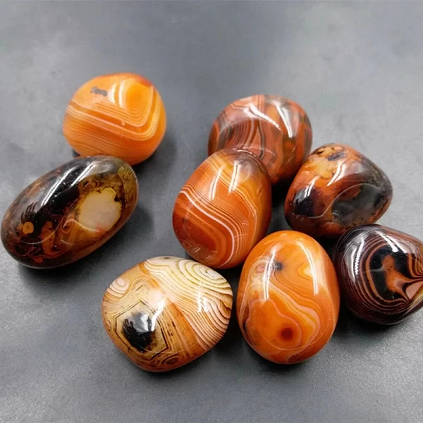 Pierre d'agate lisse naturelle de Madagascar, guérison Reiki décorative, kling de Rotterdam 20-60g|4,49 €|OKKO MODE