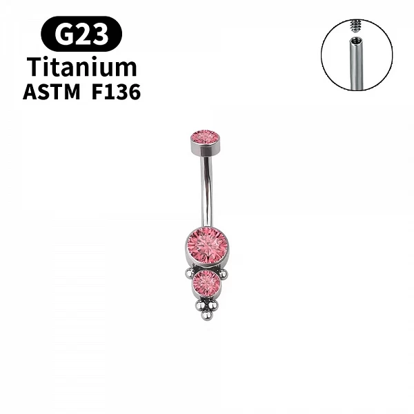 Anneaux de nombril en opale de qualité supérieure ASTM, générateurs médicaux en titane G23, pendentif piercing au nombril, bijou|7,19 €|OKKO MODE