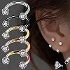 Cerceau en cristal en acier inoxydable, Piercing, nez, oreille, ventre, femmes, hommes, Cartilage, Helix, boucles d'oreilles Dai|1,79 €|OKKO MODE