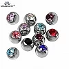 Boule de Piercing en Acier Inoxydable, 10 Pièces, 14G, 16G, 2, 3, 4, 5, 6mm, DIY, Jules, Eyeblogug, Langue, Ventre, Nombril, Ann|2,99 €|OKKO MODE