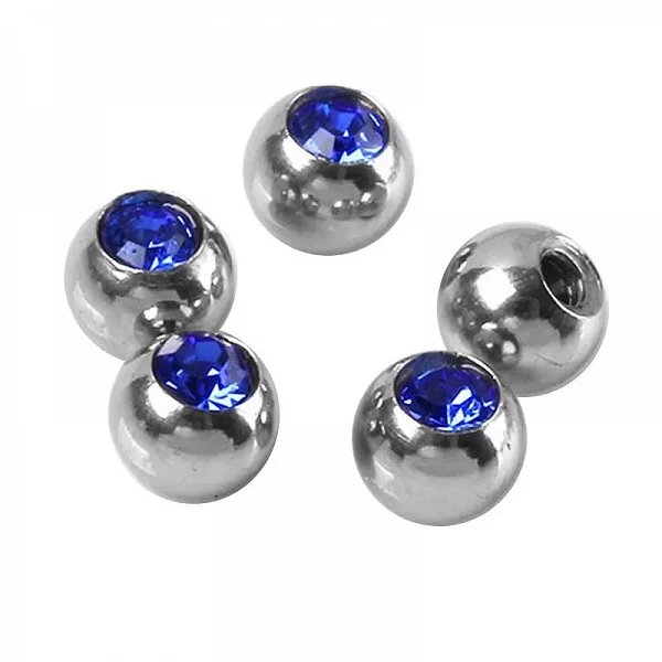 Boule de Piercing en Acier Inoxydable, 10 Pièces, 14G, 16G, 2, 3, 4, 5, 6mm, DIY, Jules, Eyeblogug, Langue, Ventre, Nombril, Ann|2,99 €|OKKO MODE