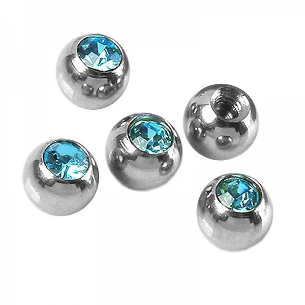 Boule de Piercing en Acier Inoxydable, 10 Pièces, 14G, 16G, 2, 3, 4, 5, 6mm, DIY, Jules, Eyeblogug, Langue, Ventre, Nombril, Ann|2,99 €|OKKO MODE