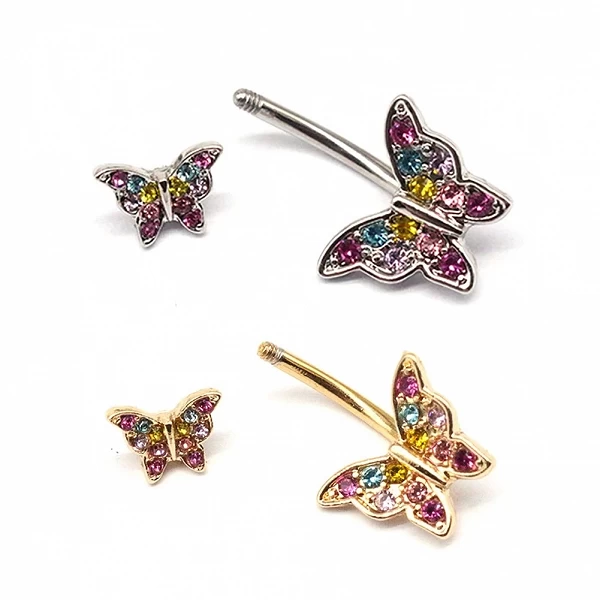 Pendentif papillon tendance, anneaux de nombril Sexy, 1 pièce, Piercing, bijoux gothiques, bijoux de mariage|3,59 €|OKKO MODE