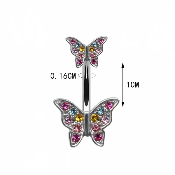 Pendentif papillon tendance, anneaux de nombril Sexy, 1 pièce, Piercing, bijoux gothiques, bijoux de mariage|3,59 €|OKKO MODE