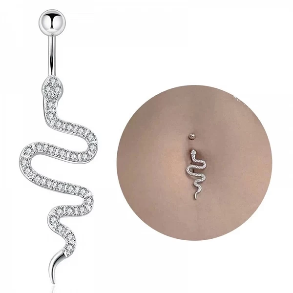 Anneau de nombril en cristal pour femmes et filles, Piercing du ventre, bijoux D0LC|1,99 €|OKKO MODE