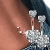 Anneaux de nombril en acier, piercing au nombril en cristal, style cœur, boucle d'oreille piercing au nombril, bijoux de corps s|2,69 €|OKKO MODE