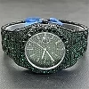 Montre-bracelet à quartz glacée pour homme, montre verte, gros diamant, montre-bracelet Bling, Hip Hop, mode de luxe, livraison |45,90 €|OKKO MODE