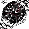 LIGE-Montre à quartz étanche pour homme, montre-bracelet de sport militaire, classique, marque supérieure, luxe, mode, affaires|22,94 €|OKKO MODE