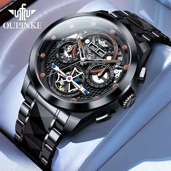 PINKE-Montre existent pour Homme, Mouvement Mécanique Suisse, Marque de Luxe, Modules, Remontage existent, 3249|398,60 €|OKKO MODE