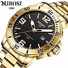 NIBOSI-Montre-bracelet à quartz étanche pour homme, marque de luxe, affaires Shoous, horloge masculine, calendrier, 2023|18,90 €|OKKO MODE