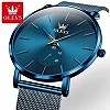 OLEVS-Montre à Quartz Ultra Fine pour Homme, Chronographe Étanche, Mode Minimaliste, Bracelet en Acier Maillé, Nouveau, 7.5mm|27,60 €|OKKO MODE