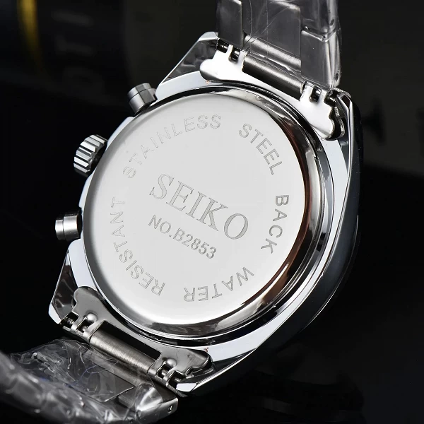 Montre-bracelet à quartz pour homme, chronographe multifonctionnel, non mécanique, marque de luxe, affaires, étanchéité 10B|27,89 €|OKKO MODE