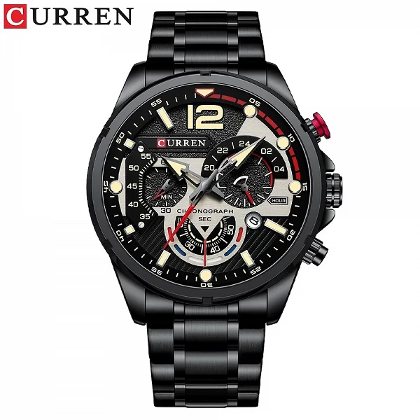 Montre d'affaires en acier inoxydable pour homme, Curren-montre à quartz, mode décontractée, six milles, luxe, 8395|25,20 €|OKKO MODE