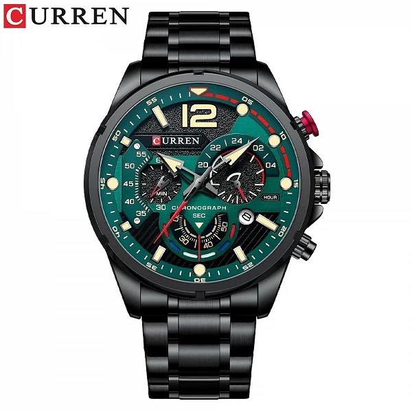 Montre d'affaires en acier inoxydable pour homme, Curren-montre à quartz, mode décontractée, six milles, luxe, 8395|25,20 €|OKKO MODE