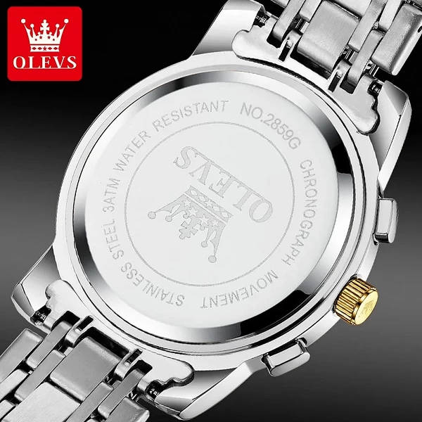 OLEVS-Montre-bracelet étanche à quartz pour homme, montres classiques, cadran à échelle romaine, luxe original, mode masculine|18,99 €|OKKO MODE