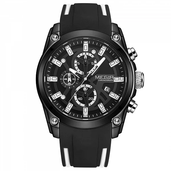 MEGIR-Montres-bracelets militaires de sport de luxe pour hommes, chronographe Shoous Date, montre à quartz Moda, horloge en cuir|18,04 €|OKKO MODE