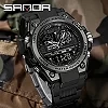 SANDA-Montre à quartz analogique de luxe pour homme, style G, sport, militaire, numérique, LED, étanche 50m, horloge masculine, |11,95 €|OKKO MODE