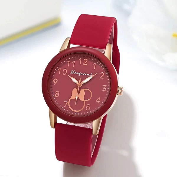 Montres de Luxe : Quartz Silicone pour Femme, Bijoux Ronde|3,00 €|OKKO MODE