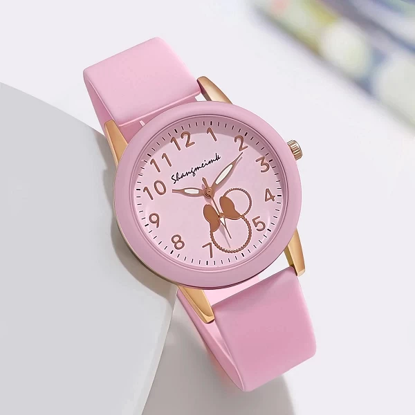 Montres de Luxe : Quartz Silicone pour Femme, Bijoux Ronde|3,00 €|OKKO MODE