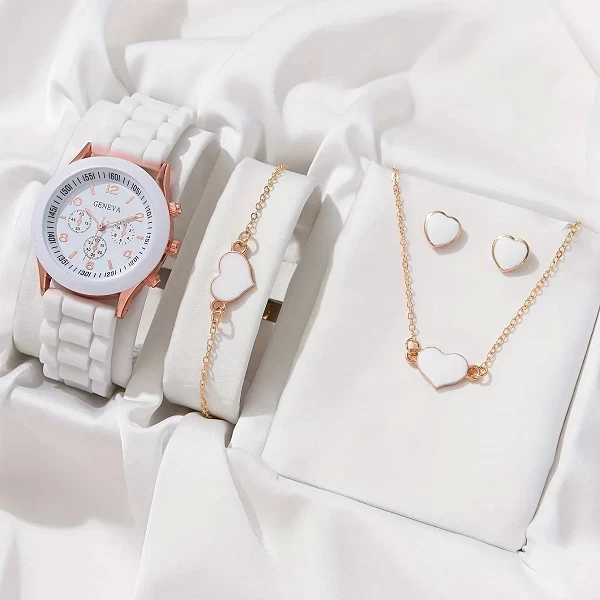 Montres: Ensemble Luxe Femme Collier, Bague et Boucles d'Oreilles|4,49 €|OKKO MODE