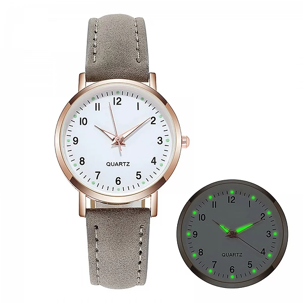 Montres Femmes : Montre-Bracelet Analogique à Quartz, Luxueuse avec Ceinture en Cuir Mode Féminine|3,59 €|OKKO MODE