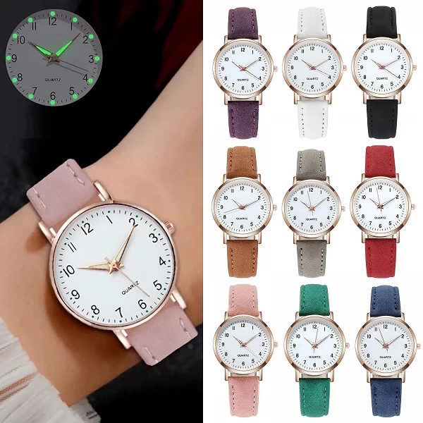 Montres Femmes : Montre-Bracelet Analogique à Quartz, Luxueuse avec Ceinture en Cuir Mode Féminine|3,59 €|OKKO MODE