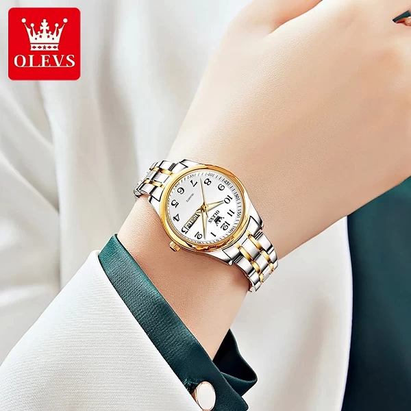 Montres pour Femme – Bracelet de Luxe Original en Acier Inoxydable, Étanche à Quartz Or|25,79 €|OKKO MODE