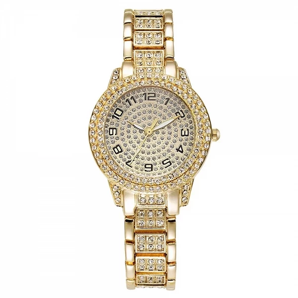 Montre-bracelet de luxe en or pour femme, Quartz, diamant, élégant, bracelet, ensemble de montres pour femme, mode|6,04 €|OKKO MODE