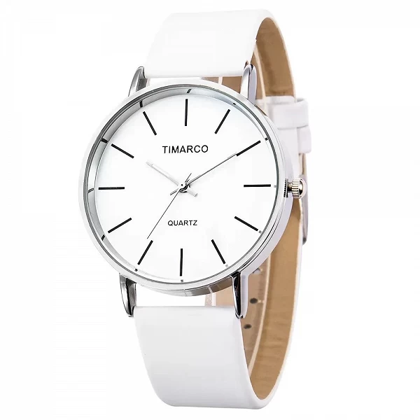 Montres à quartz de luxe pour femmes, montre d'affaires minimaliste en argent pour dames, cuir respirant, horloge en acier, nouv|3,50 €|OKKO MODE