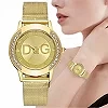 Montres à Quartz pour femmes marque de luxe avec diamants Design numérique Simple montre décontractée ceinture en maille or brac|4,01 €|OKKO MODE