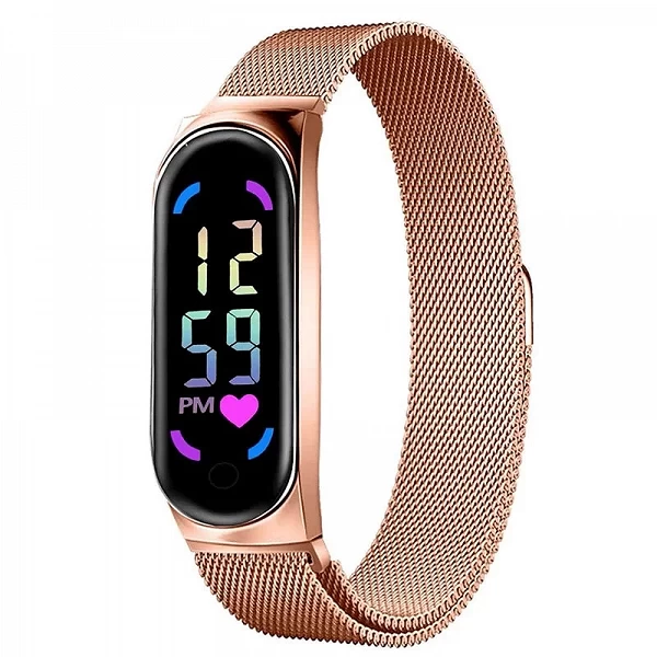 2023 Nouvelle LED Femmes Montre Magnétique Bracelet Étanche Tactile Féminin Horloge De Mode Numérique Bracelets|2,00 €|OKKO MODE