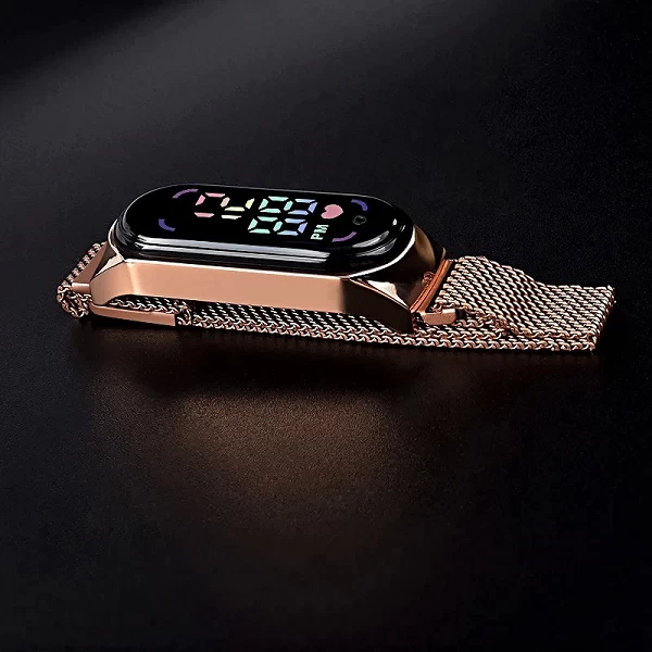 2023 Nouvelle LED Femmes Montre Magnétique Bracelet Étanche Tactile Féminin Horloge De Mode Numérique Bracelets|2,00 €|OKKO MODE