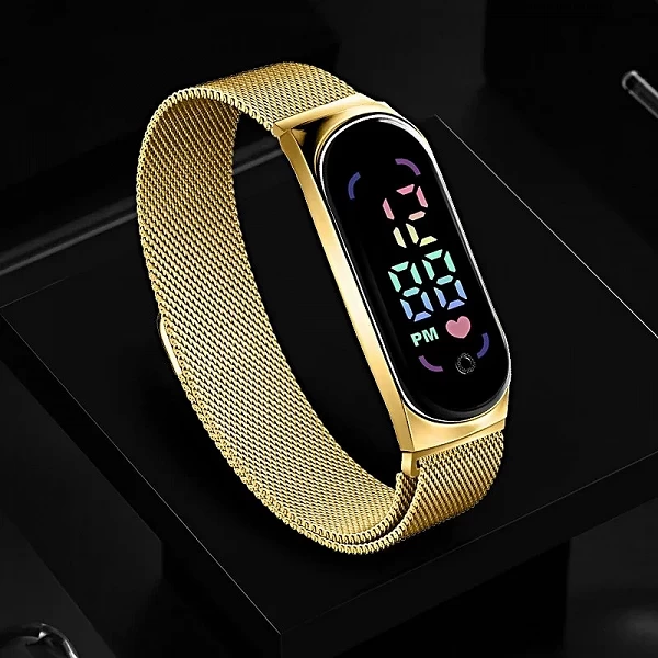 2023 Nouvelle LED Femmes Montre Magnétique Bracelet Étanche Tactile Féminin Horloge De Mode Numérique Bracelets|2,00 €|OKKO MODE