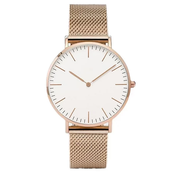 Montre de luxe en or Rose pour femmes, Montre-Bracelet à Quartz décontractée en acier pour dames|4,55 €|OKKO MODE