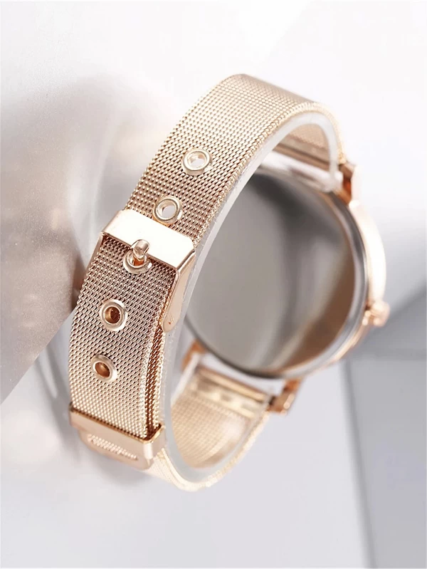 Montre de sport en maille d'acier pour femme, montres-bracelets simples, bracelet de loisirs pour femme, nouvelle mode|3,00 €|OKKO MODE