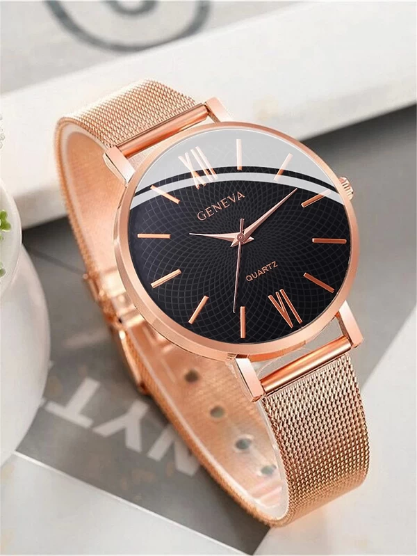 Montre de sport en maille d'acier pour femme, montres-bracelets simples, bracelet de loisirs pour femme, nouvelle mode|3,00 €|OKKO MODE