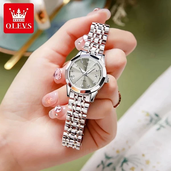 Montres pour Femme - Luxueuse montre à quartz étanche, mode élégante en acier inoxydable doré|36,09 €|OKKO MODE