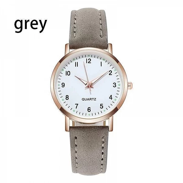 Montre à quartz rétro pour femme, diamant, ceinture en cuir, simplicité, décoration décontractée, montres-bracelets pour femme|3,00 €|OKKO MODE