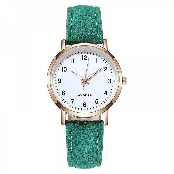 Montre à quartz rétro pour femme, diamant, ceinture en cuir, simplicité, décoration décontractée, montres-bracelets pour femme|3,00 €|OKKO MODE