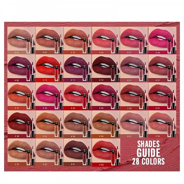 TENSEN GIC-Rouge à lèvres brillant, maquillage longue durée, imperméable, velours, tasse antiarina, 28 couleurs, teinte, liquide|3,96 €|OKKO MODE