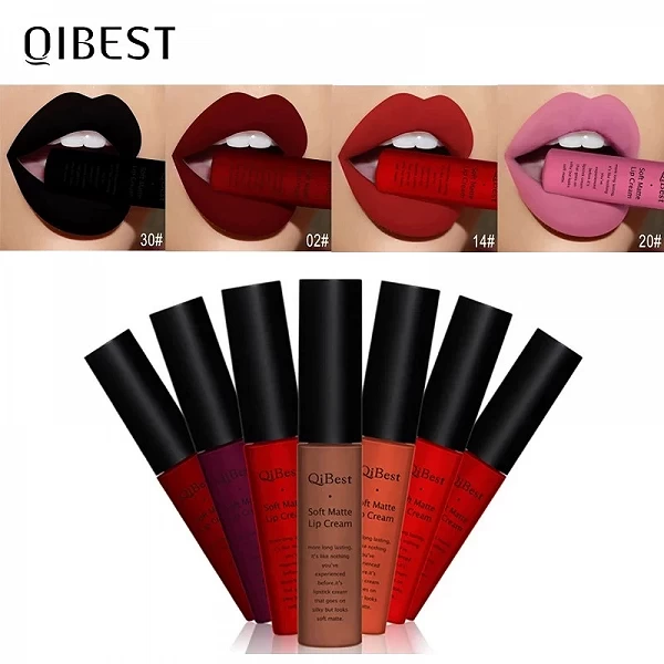 QIBEST-Rouge à lèvres liquide imperméable, longue durée, léger, Jules Gloss, lèvres glaçure, teinte lèvres, maquillage cosmétiqu|3,96 €|OKKO MODE