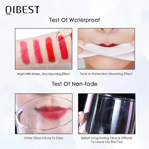 QIBEST-Rouge à lèvres liquide imperméable, longue durée, léger, Jules Gloss, lèvres glaçure, teinte lèvres, maquillage cosmétiqu|3,96 €|OKKO MODE