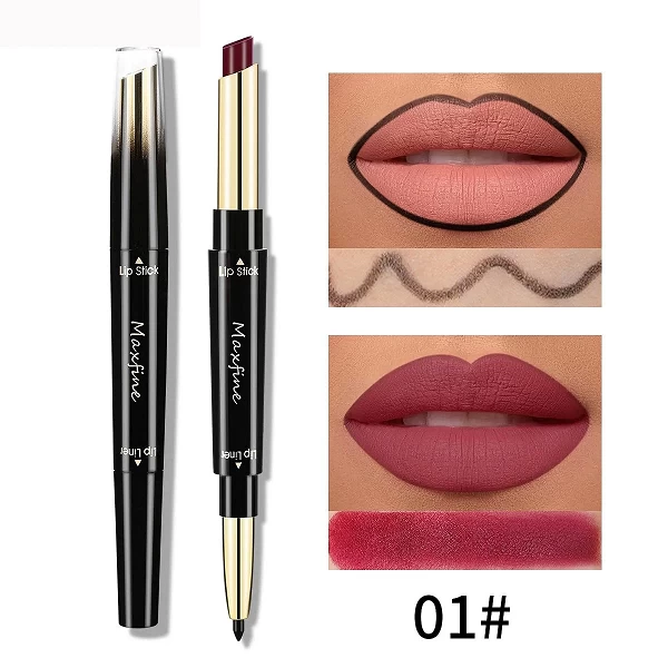 Rouge à lèvres 2 en 1 résistant à l'eau, crayon à lèvres, pigmenté, longue durée, antiadhésif, maquillage, tasse Jules, 256, 402|3,01 €|OKKO MODE