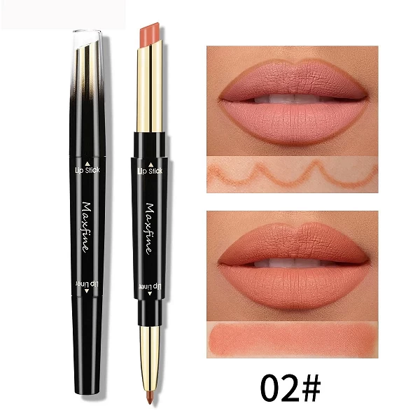 Rouge à lèvres 2 en 1 résistant à l'eau, crayon à lèvres, pigmenté, longue durée, antiadhésif, maquillage, tasse Jules, 256, 402|3,01 €|OKKO MODE