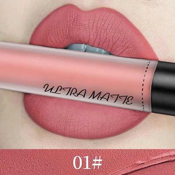 QIBEST-Rouge à lèvres liquide brillant, longue durée, waterproof, haute qualité, professionnel, maquillage, livraison gratuite, |3,96 €|OKKO MODE